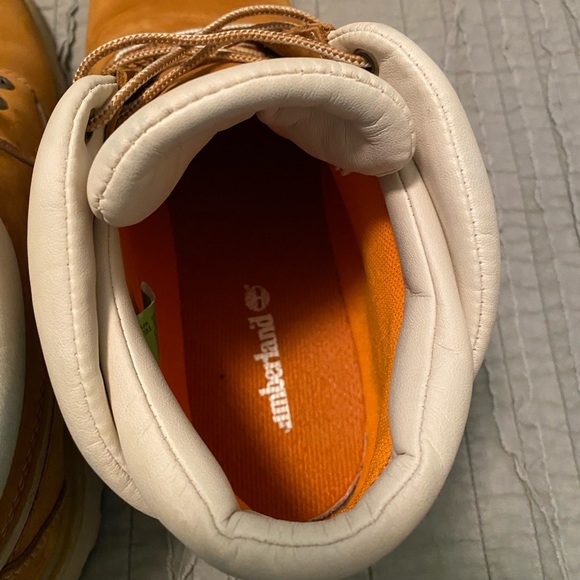 Timberland Tan Nubuck Leather Boots men size 11 - Picture 6 of 8